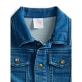 thumbnail image 6 of Wonder Nation Baby Girls Denim Jacket with Long Sleeves, Sizes 0/3M-24M, 6 of 7