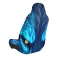 thumbnail image 2 of Balery Futuristic Blue Light Wolf Pattern Car Seat Cover - Soft & Breathable Front Premium Covers with Non-Slip Protector Fits Most Automotive, Vans, SUVs, Trucks - 1 Unit, 2 of 5