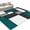Green, variant on Large Area Rugs 6'x9', Abstract Green Grey Carpet Runner Indoor Outdoor Rugs Home Decor Aesthetic, Modern Geometric Color Blocks Non Slip Mats Washable Accent Rug for Living Room Bedroom