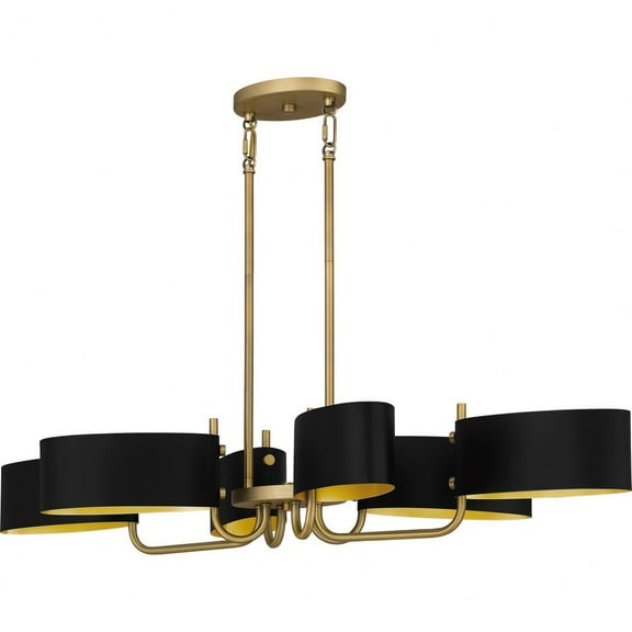 Quoizel Lighting - Madden - 6 Light Linear Chandelier In Modern Style-7 Inches