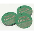 thumbnail image 3 of Inkdotpot 100 Pack Happy Diwali Favor Paper Tags Craft Real Rose Gold Foil Hang Tags, 3 of 6