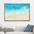 thumbnail image 2 of wall26 Framed Canvas Print Wall Art Abstract Seascape with Blue Clouds Nature Wilderness Watercolor Modern Art Rustic Scenic Dramatic Multicolor for Living Room, Bedroom, Office - 16"x24" N, 2 of 5