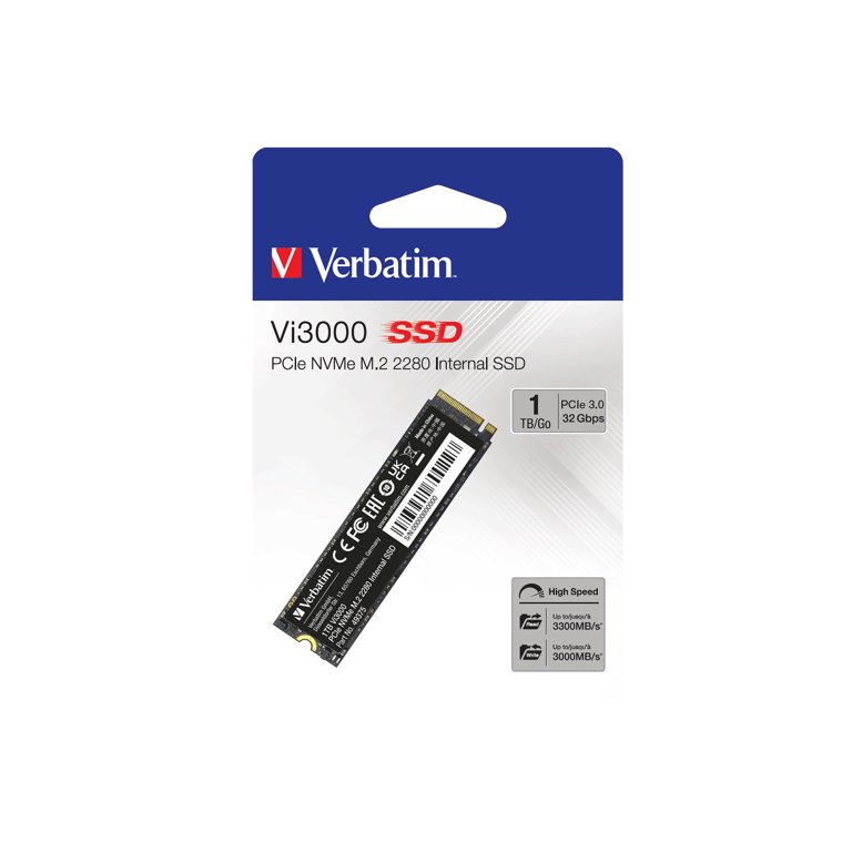 Verbatim 1TB Vi3000 PCIe NVMe M.2 2280 Internal SSD