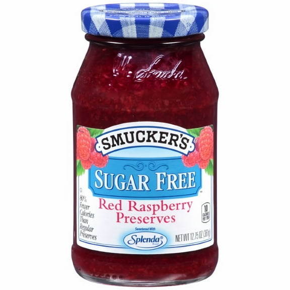 Smucker's Sugar Free Light Red Raspberry Preserves, 12.75-Ounce (Pack of 4)