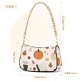 thumbnail image 3 of FORMRS Womens Shoulder Bag with Chain Strap Clutch Purse Cute Tote Handbag, Hand Drawn Pumpkin, 3 of 7