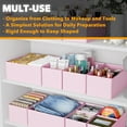 thumbnail image 4 of SpaceAid Drawer Organizer for Clothes, Dresser Drawer Organizer, 12 Pack, Pink, 4 of 6
