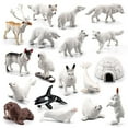 thumbnail image 4 of 18PCS Polar Arctic Animal Toy Figurines Set Arctic Rabbit Arctic Husky and Igloo Simulation Animal Model Gift for Kids, 4 of 8