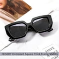 thumbnail image 6 of FEISEDY Oversized Square Sunglasses for Women Men Thick Frame Shades B4074, 6 of 16