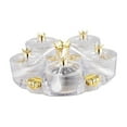 thumbnail image 1 of Lipstore Candy Nut Serving Tray 5 Compartment Snack Platter for Candy Nuts Chocolates clear, 1 of 8