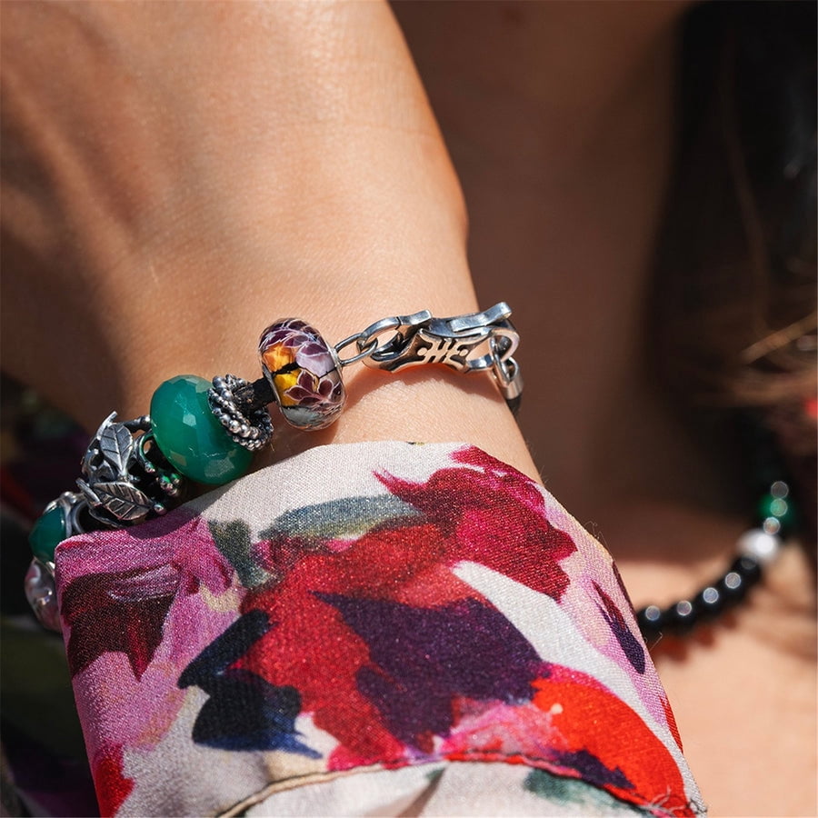 Trollbeads Lifetime of Joy Glass Charm for European Bead Bracelet, Single