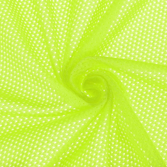 Uxcell 62 Inch Wide Mesh Fabric for Sewing Backpack Pocket and Straps, Netting Clothes, Electric Green 1 Yard
