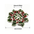 thumbnail image 3 of YiFudd Christmas Candlestick Wreath, Pine Cones, Golden Berries, Greenery, 1 Piece, 3 of 6