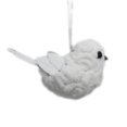 thumbnail image 3 of Adorno Holiday Time de Ave de Tela Color Blanco de 7.5 cm, 3 of 4