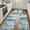 Blue/Gray, variant on Kitchen Rugs Sets of 3 Non Slip Washable Kitchen Mats for Floor, Waterproof Abstract Kitchen Runner Rug, Floor Mat Carpet for Hallway, Laundry, Sink, Entryway, Bathroom, Green