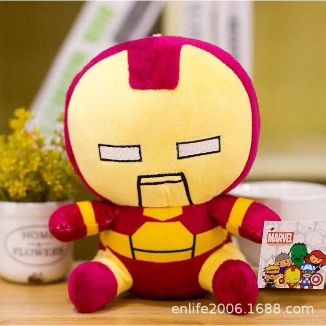 Figuras de acción de los vengadores para niños, juguetes de 25cm, Loki, Capitán América, modelo de peluche suave, Hulk, Thor, regalos de navidad