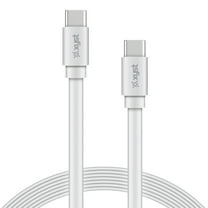 XYST 4-Ft. Flat USB-C To USB-C Cable, White, XYS-C4604R