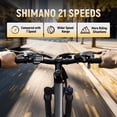 thumbnail image 3 of Hopepeak Racer 26" Adult Electric Bike, Mountain Ebike with up to 20MPH, 48V 7.8Ah Battery 350W Motor Peak 1000W Electric Bicycle,Unisex (Gray), 3 of 5