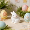 thumbnail image 5 of 1PC Mini Flocked Easter Bunny Decorations, Cute Mini Easter Bunny Figures, Miniature Rabbit for Landscape Ornaments, Party Favors Gifts Home Office Table Decor, 5 of 6