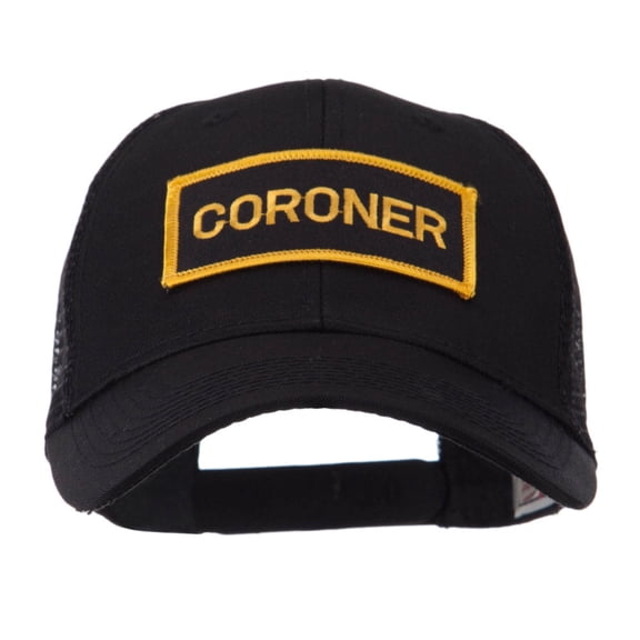 Text Law and Forces Embroidered Patched Mesh Cap - Coroner OSFM