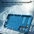 thumbnail image 4 of For Samsung S23 FE Case with Belt Clip Holster, Heavy Duty Military Grade Drop Protective, 360° Rotating Kickstand Shockproof TPU Shell Durable Rugged Cover For Samsung Galaxy S23 FE, Blue, 4 of 15