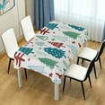thumbnail image 7 of Coolnut Christmas Tree Tablecloth, Waterproof Washable Polyester Square Table Cover, Durable Tablecloth for Kitchen Dining Table Party Decor, 60"X 108", 7 of 7