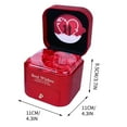 thumbnail image 2 of Steadline Elegant Rose Jewelry Gift Box with Heart Necklace - Valentine's Day Present for Girlfriend, Romantic Keepsake Box for Rings, Lipsticks and Pendants, Special Occasion Surprise Package, 2 of 7