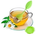 thumbnail image 4 of Green Leaf Tea Infuser Stainless Steel Ball Herbal Spice Filter Diffuser Silicone Tea Infusers, 4 of 5