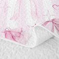 thumbnail image 5 of Erosebridal Pink Striped Bow Quilt Full for Girls, Stars Love Heart Full Bedspread Sets for Boys Girls Teens, 3pcs, 5 of 7