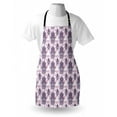 thumbnail image 4 of Hamsa Apron, Doodle Ombre Leaves and Circles with Motif of Importance from East, Unisex Kitchen Bib with Adjustable Neck for Cooking Gardening, Adult Size, Hot Pink and Lavender, by Ambesonne, 4 of 4
