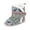 Gray, variant on Kids' $10 Under Baby Boys Girls Snow Boots Premium Non Slip Soft Sole Toddler First Walker Winter Warm Crib Shoes Save Big
