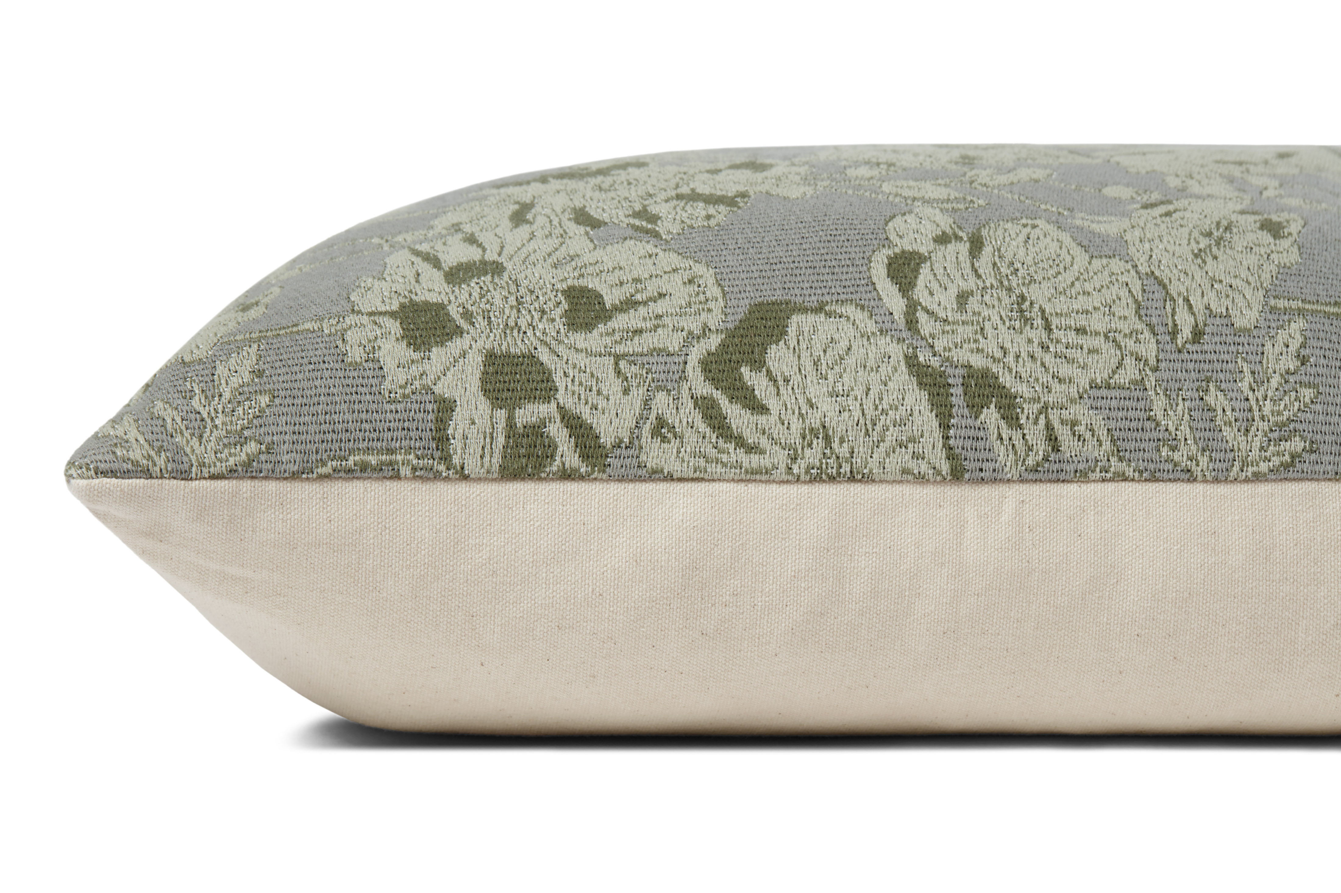 Chris Loves Julia x Loloi Matilda Silver Sage 18'' x 18'' Decorative Pillow