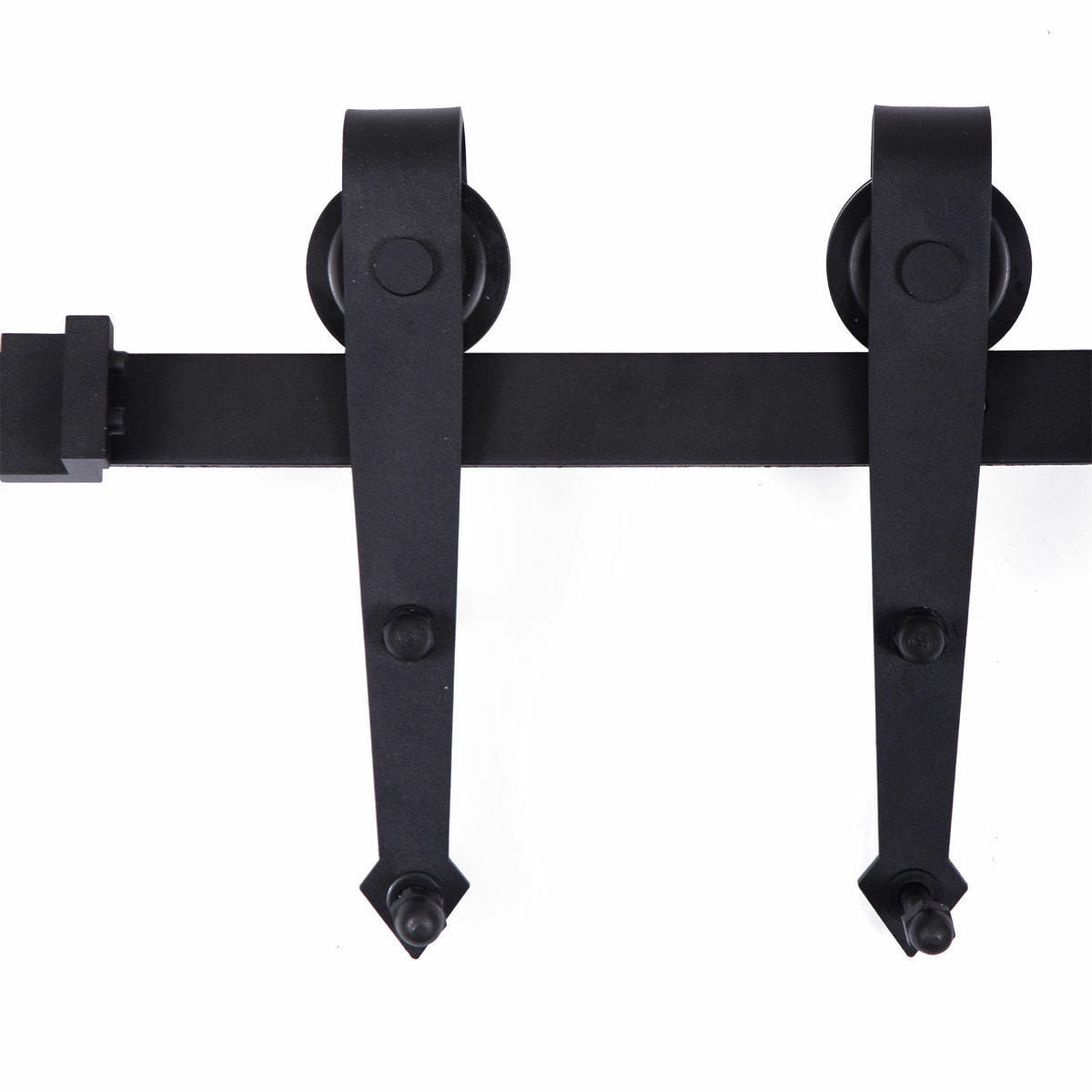Kepooman 6 ft Sliding Barn Door Hardware Kit, Carbon Steel Door Track Hardware Tools - Fit 36" Wide Door Panel Kepooman 6 ft Sliding Barn Door Hardware Kit, Carbon Steel Door Track Hardware Tools - Fit 36" Wide Door Panel