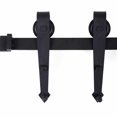 thumbnail image 2 of Veryke 6ft Sliding Barn Door Hardware Kit, Fit 36" Wide Door Panel, Carbon Steel Sliding Barn Door Track Hardware, Easy to Install, 2 of 7