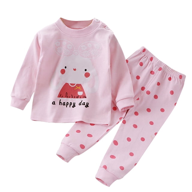 Pisexur Tenue d'Automne pour Bébé Fille Garçon, Ensemble de Pyjama pour Tout-Petits Garçons Filles, Mode Décontractée, Floral, Col Rond, Manches Longues, Chandail à Enfiler et Pantalon, Tenue de Nuit, Ensemble 2 Pcs pour Enfants, 3 Mois à 6 Ans