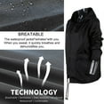 thumbnail image 5 of FNNMNNR Clearance! Spring Thin Jacket for Women  Fashion Waterproof Jacket  Insulated Coat Windbreaker Outdoor  Black  2XL, 5 of 12
