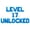 Blue, variant on Letter Balloons - LEVEL 17 UNLOCKED 16" Inch Alphabet Letters Foil Mylar Balloon 17th Birthday Party Banner (Black)