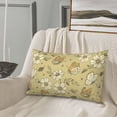 thumbnail image 2 of LNWH Rectangle Pillow Cover, Vintage Flowers Illustration Pattern Cushion Covers Pillowcase for Couch Bedroom Sofa, 16"x24", 2 of 8