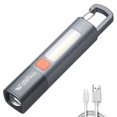 thumbnail image 1 of Linterna LED para acampar luz portátil de mano tipo C minilinterna ligera recargable por USB 3 modos de luz para senderismo y escalada, 1 of 9