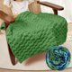 thumbnail image 5 of Bolas De Hilo De Algodón Ovillos de lana bicolor de algodón con leche de 80 m, 87 yardas de grosor, para tejer a crochet, mantas, pantuflas, bufandas, sombreros y chales (verde, 1 unidad) JASKFLY, 5 of 8