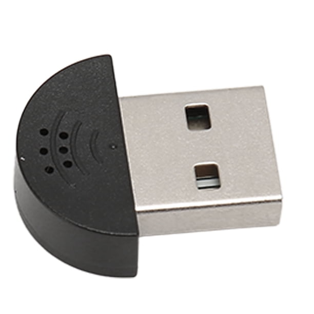 Mini micrófono USB ANGGREK profesional omnidireccional negro 360 grados