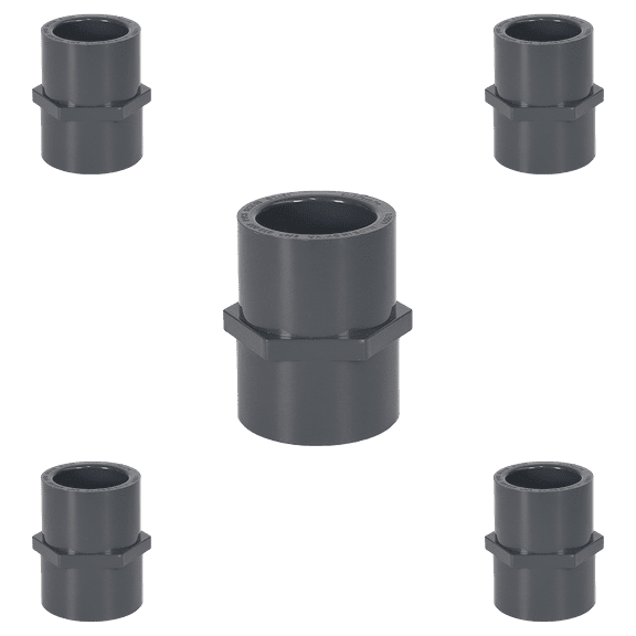 Lesso America 835-015 (5 Pack), Plumbing, PVC Pipe Fitting,Female Adapter,SCH80,1-1/2"