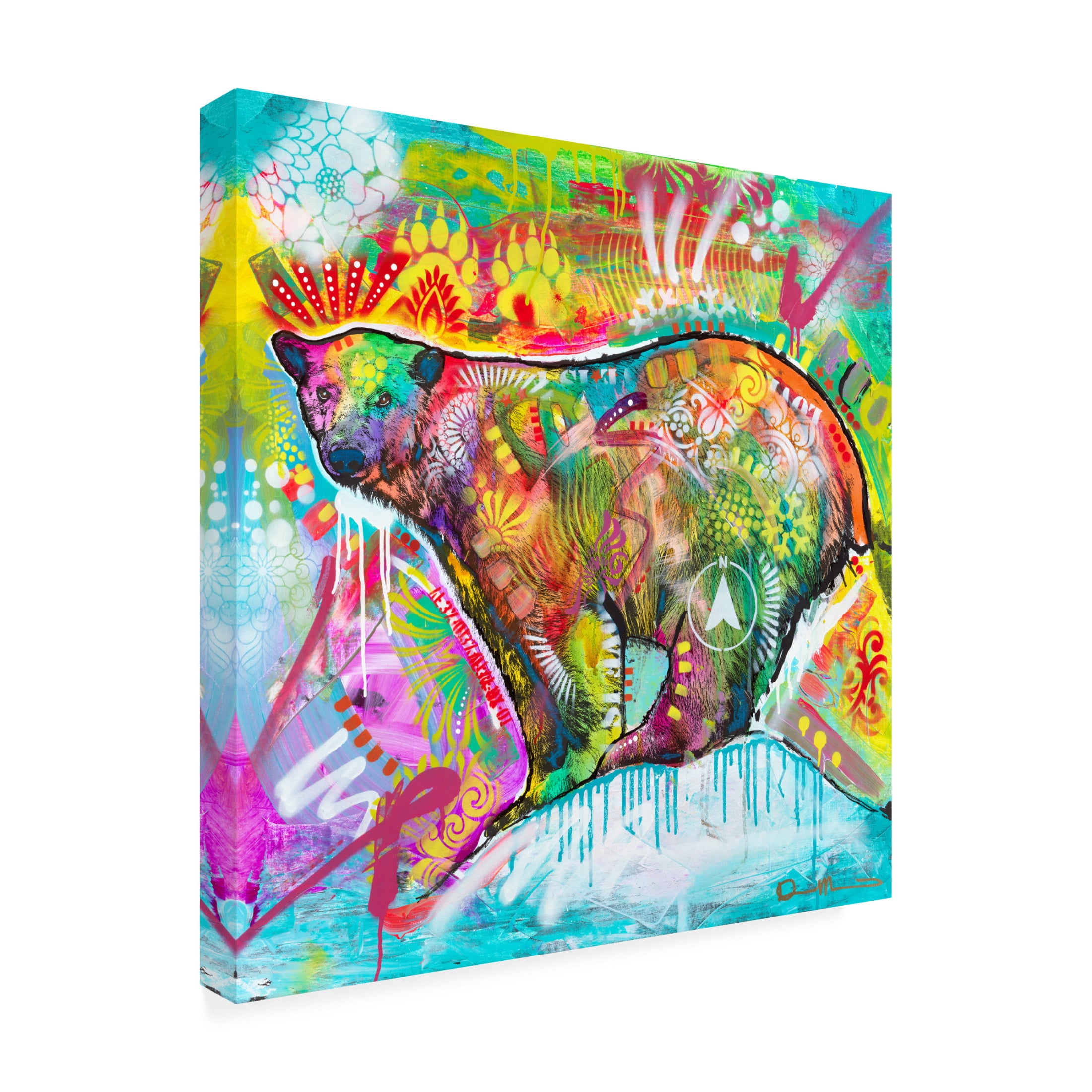 Canvas Wall Art - Dean Russo 'Polar Bear 1' Wall Art for Living Room, Bedroom, or Office Décor by Trademark Fine Art - 24 x 24 Inches
