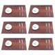 thumbnail image 1 of 6 uds manteles individuales de PVC gradiente impermeable antideslizante fácil de limpiar estera aislante, 1 of 6