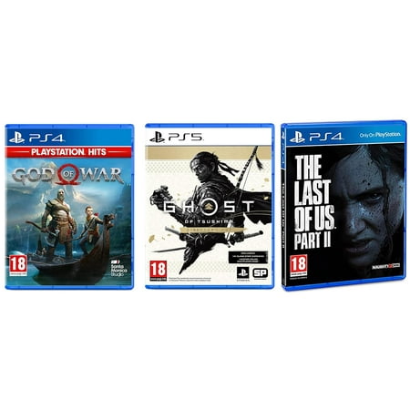 PS4 Ghost of Tsushima Director's Cut (PS4) & God of War | PS4 Game (PlayStation 4) & Sony The Last of Us Part II (PS4)