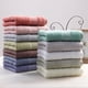 thumbnail image 5 of Toalla de Mano de Algodón Puro | Verde y blanco | Juego de 4 toallas de mano ultrasuaves y muy absorbentes para baño, 5 of 5