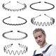 thumbnail image 1 of 6 PCS. Metal Hair Bands Black Hair Clip Spring Wave Hair Bands Multi-Style Unisex Flexible Headbands Accessories for Women Men, 1 of 5