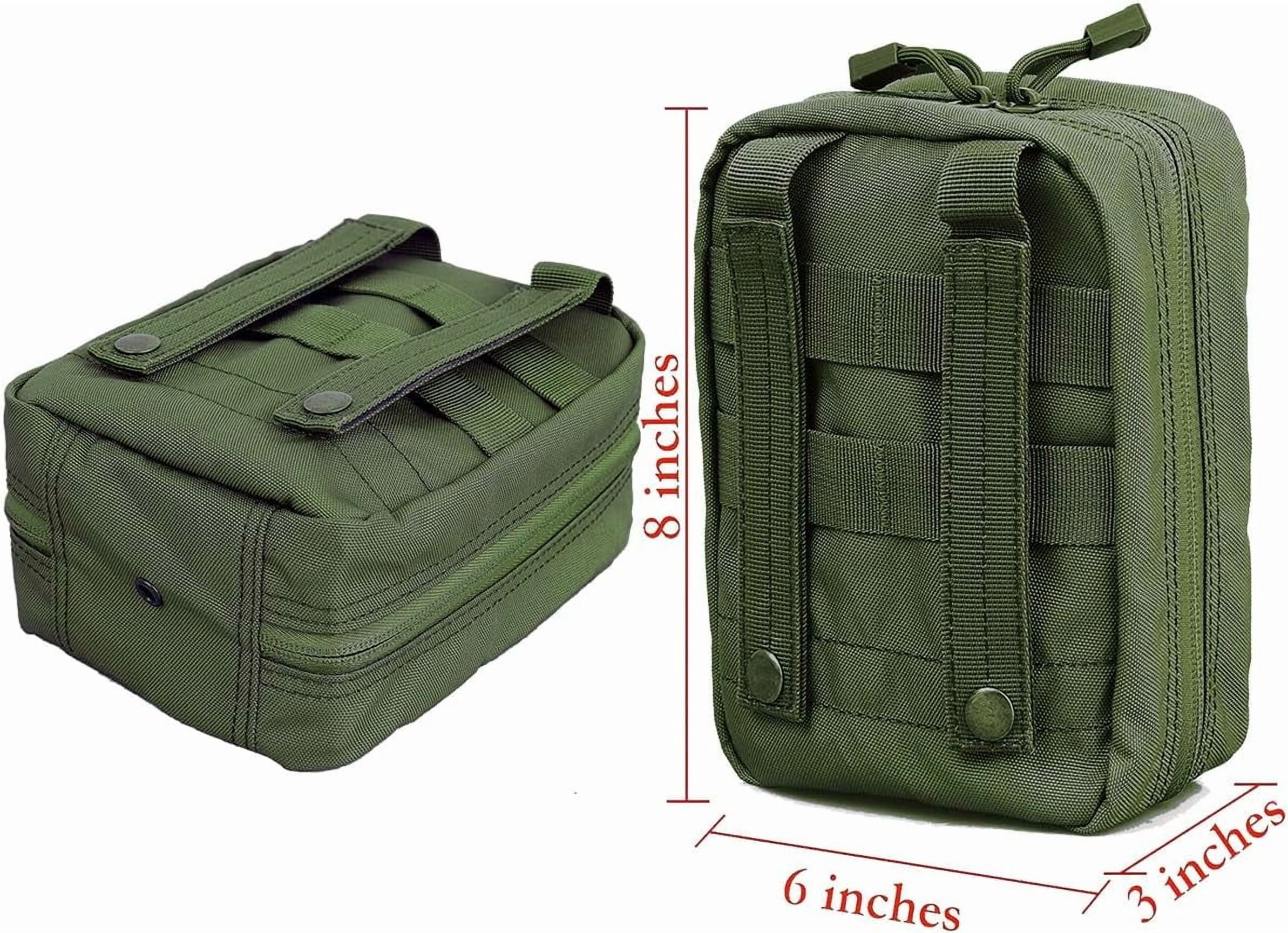 EMT MOLLE Ifak Pouch Tactical MOLLE Medical First Aid Kit Utility Pouch Olive