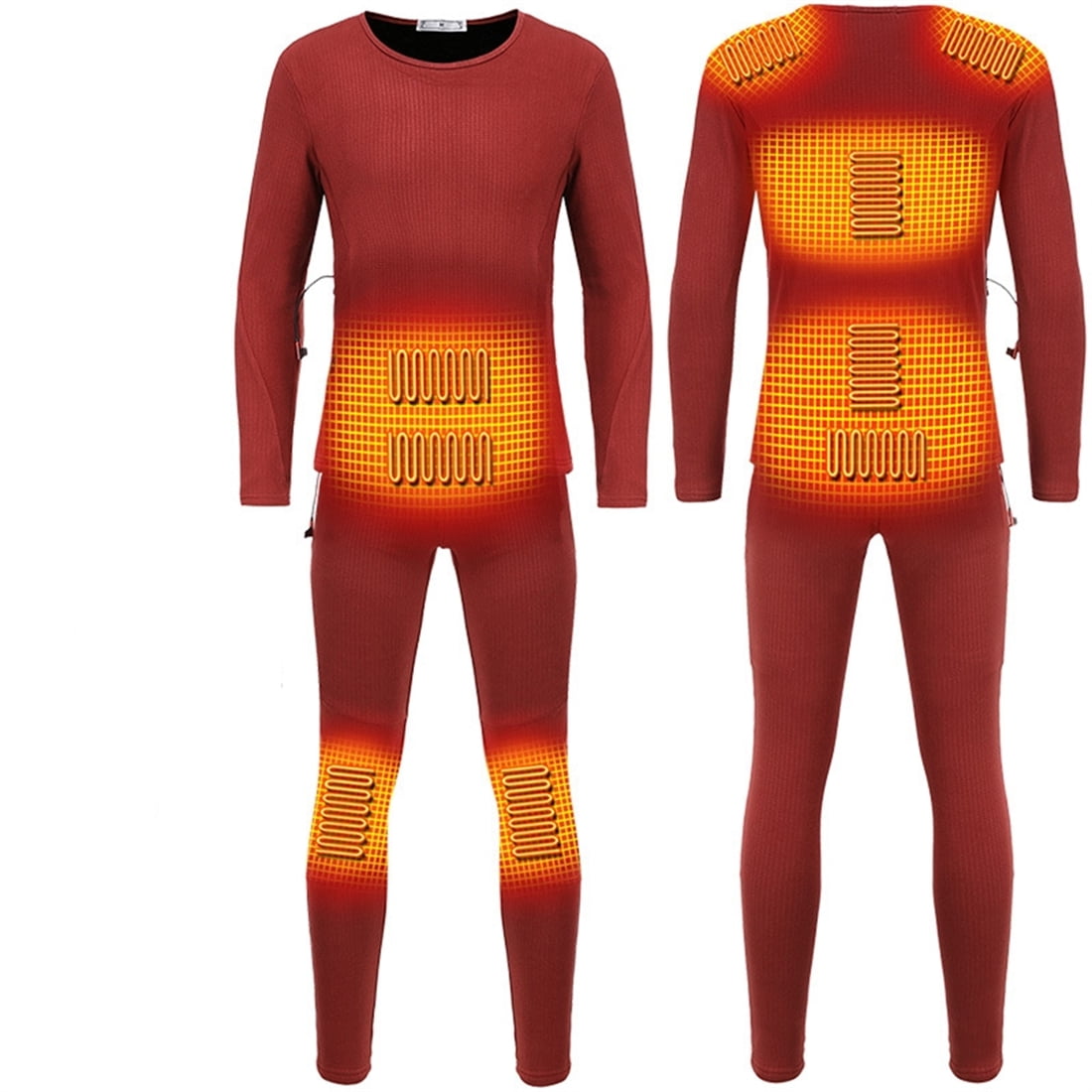 12 Heating Zone Electric Heating Thermal Underwear Set, Winter Men's