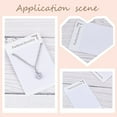 thumbnail image 4 of 50Pcs Jewelry Display Cards 2.4"x3.5" Velvet Necklace Display Cards White Necklace Card Holder for Necklace Display (with Words-Fashion Jewelry) diy, 4 of 7