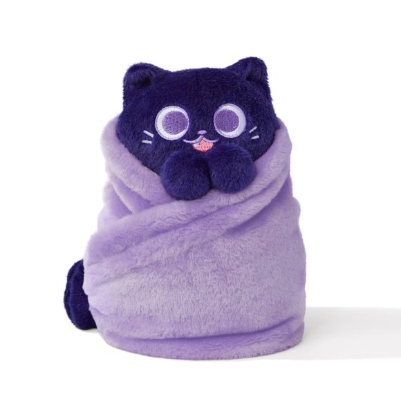 Purritos 7 Inch Plush cat in Blanket Sesame